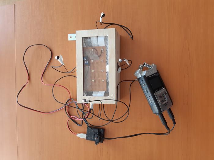 4-channel microphone used for the recording of mosquitoes