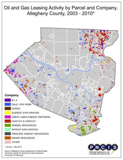 County Gas Leases by Company