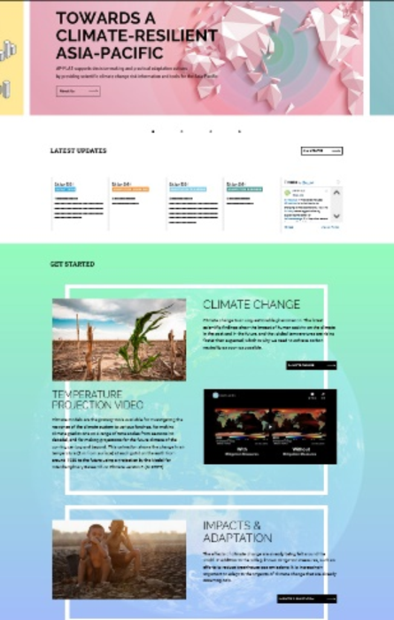 Top page of the new AP-PLAT website