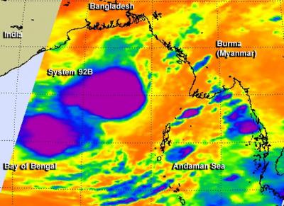 AIRS Image of 92B