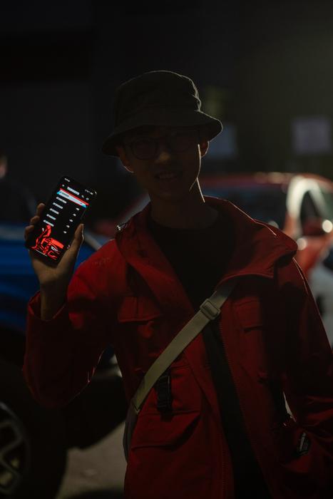 Student with app used to exploit the vulnerability