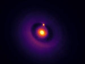 Simulation of the disk in the 2MASS1612 system.