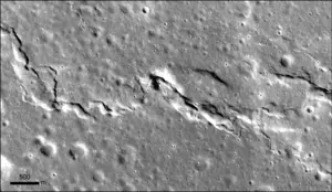 A small mare ridge in Northeast Mare
