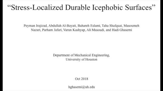 Stress-localized Icephobic Surfaces