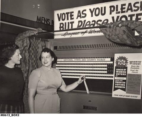 Voting Booth League Of Women Voters