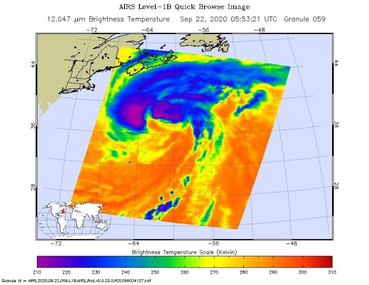 AIRS image of Teddy