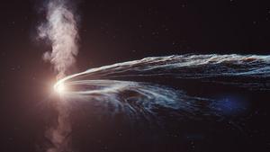 Artistic representation of a tidal disruption event