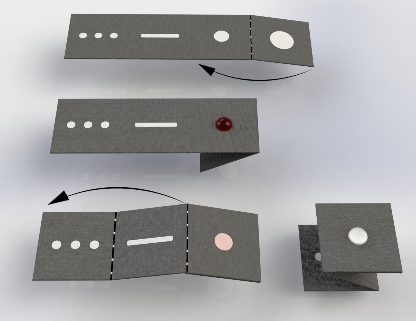 Paper-Folding Steps For Fluidic Manipulation