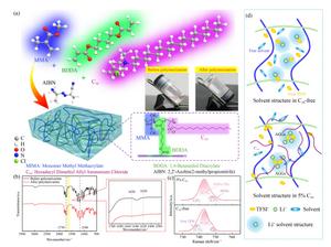 Preparation of electrolyte and characterizations on in situ polymerization