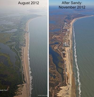 Aerial Photographs of the NASA Wallops Facility and Coastline
