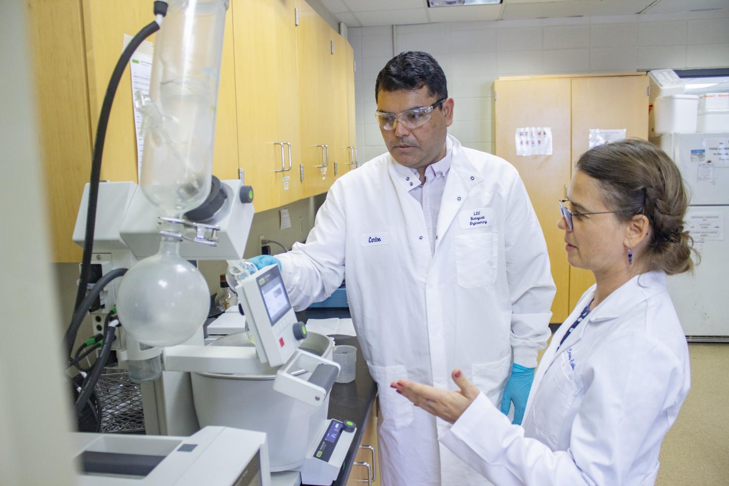 Researchers Cristina Sabliov and Carlos Astete