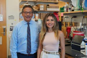 Dr. Donald Kohn and postdoctoral scholar Dr. Eva Segura.