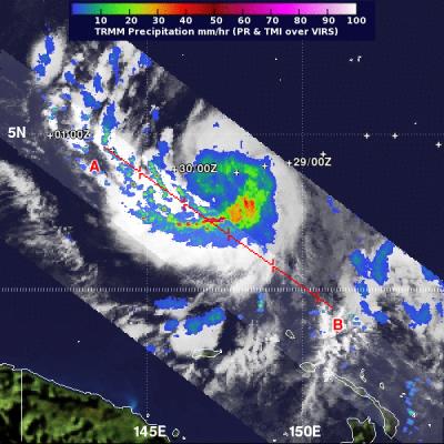 TRMM Satellite Passed Over Bopha on Nov. 29