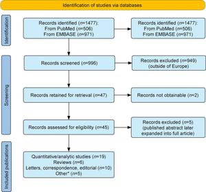 Flow diagram of the scoping review