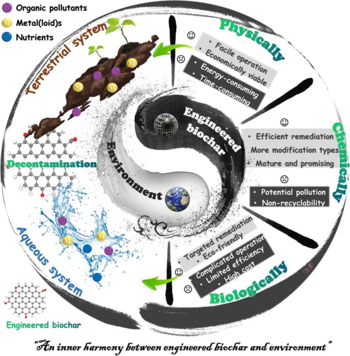 Engineered biochar for environmental decontamination in aquatic and soil systems: a review