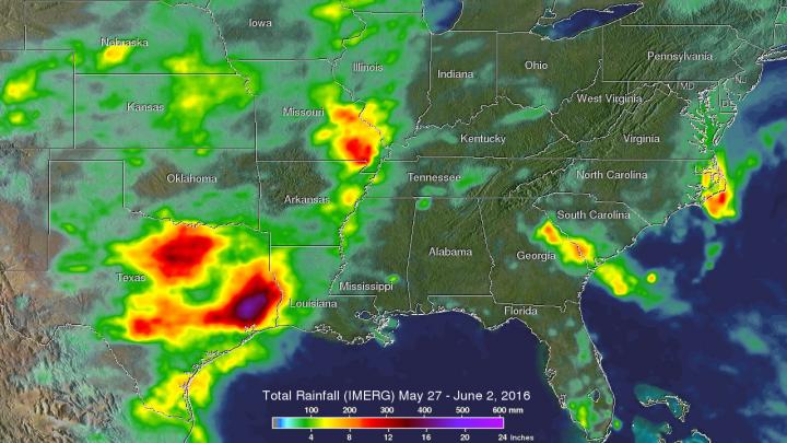 IMERG Image of Texas Flooding