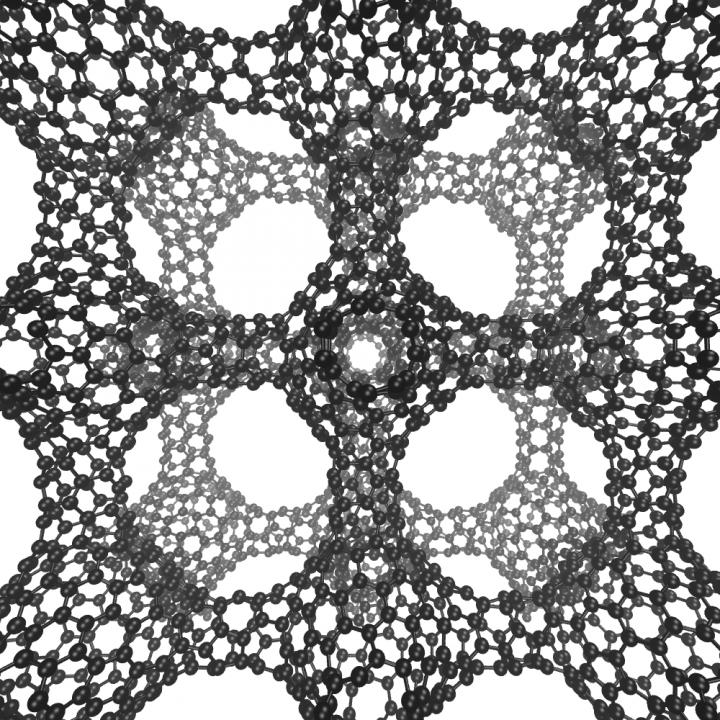 An Example of the Pure Carbon Surface, Which Shows the Schwarz P Minimal Surface