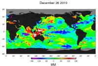 NASA OSTM/Jason-2 Satellite Image of La Nina