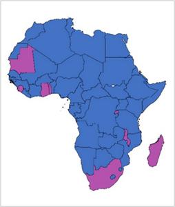 Women’s leadership footprint in national ministries responsible for managing water resources and sanitation