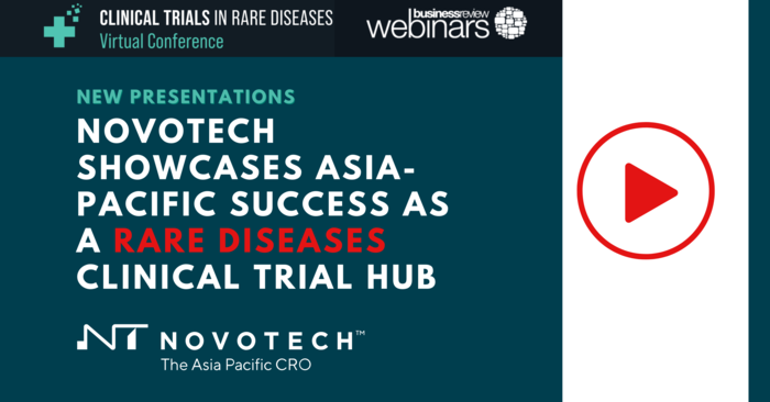 Novotech, a leading biotech specialist CRO in the Asia-Pacific region this month showcases its rare diseases expertise in a new ARENA webinar titled Understanding Asia’s Success as a Rare Diseases Clinical Trial Location