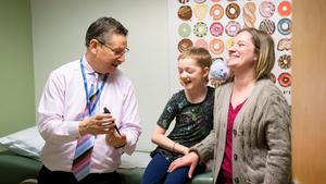UCLA's Dr. Donald Kohn with patients