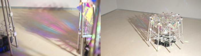 [Figure 3] OnOBOT, nature-friendly interaction utilizing light and shadow