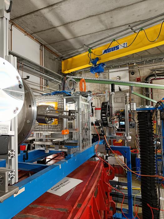 Experimental setup for the Nikon Z9 camera test at GSI/FAIR