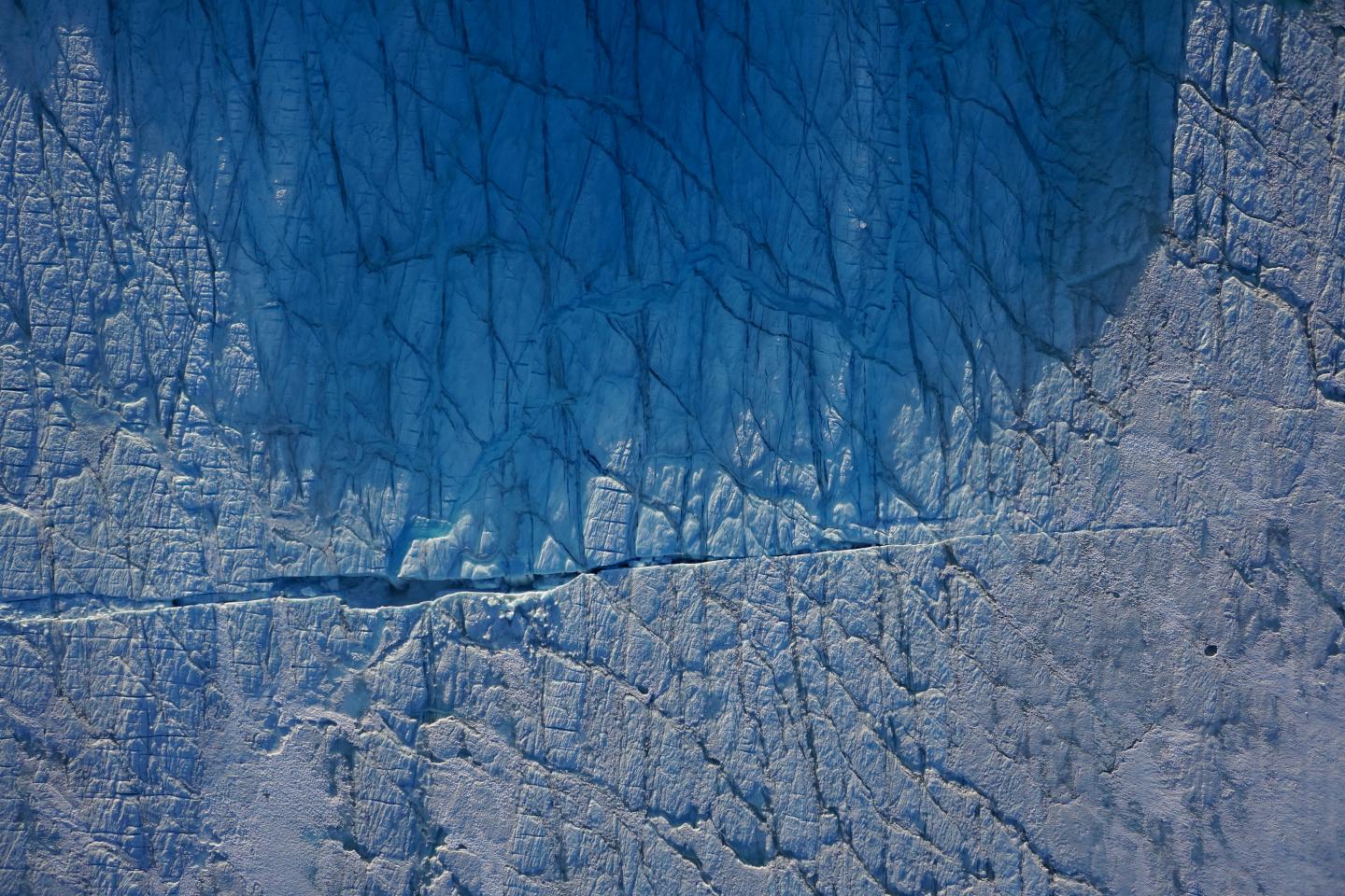 Lake Drainage from Drone