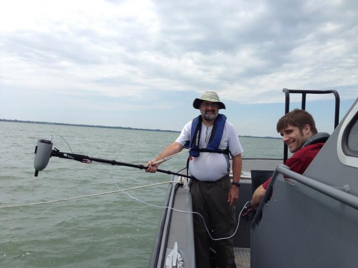 Photo of Kent State's Dr. Joseph Ortiz and Student Andrew Congdon,  Kent State University 
