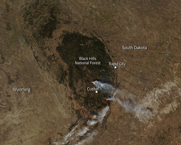 Prescribed Fires Light Up Black Hills in South Dakota