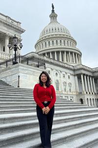Ariana Hernandez at the Capitol building