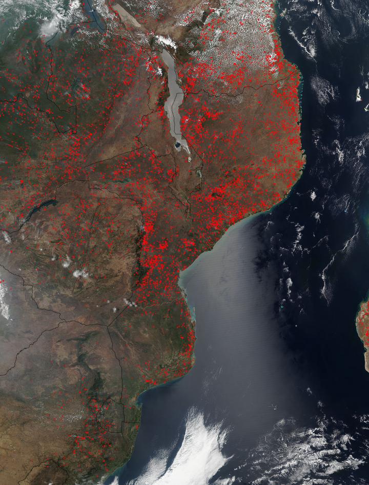 East African Agricultural Fires Overwhelm Landscape