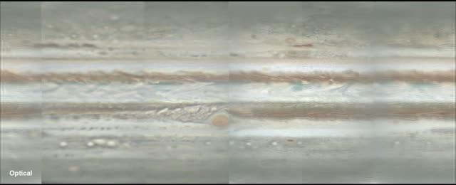 Comparison of Radio and Optical Maps of Jupiter's Upper Atmosphere