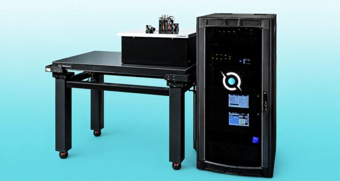 Photo of Oqtant’s experimental apparatus