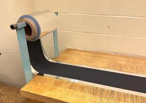 A roll of Ateios’ thin sheet electrode material