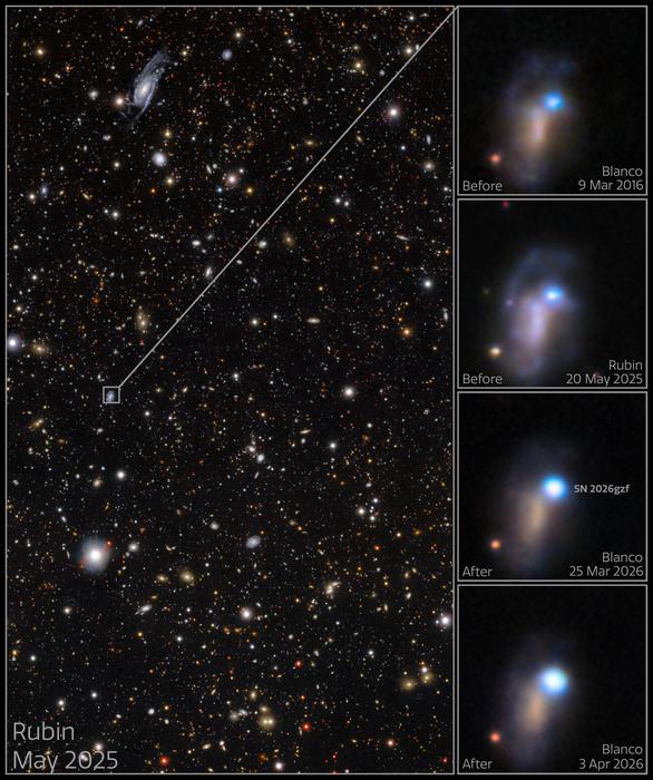 Rubin image of SN 2026gzf (annotated)