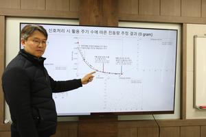 Dr. Byeongock Kim at KIMM explains the automated balancing machine technology