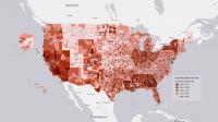 U.S. map showing the differences in housing stability