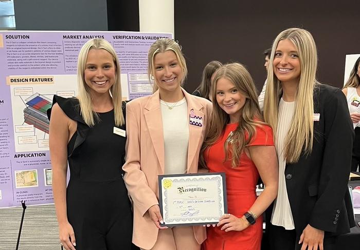Student bioengineering team wins national competition for U-Sert medical technology
