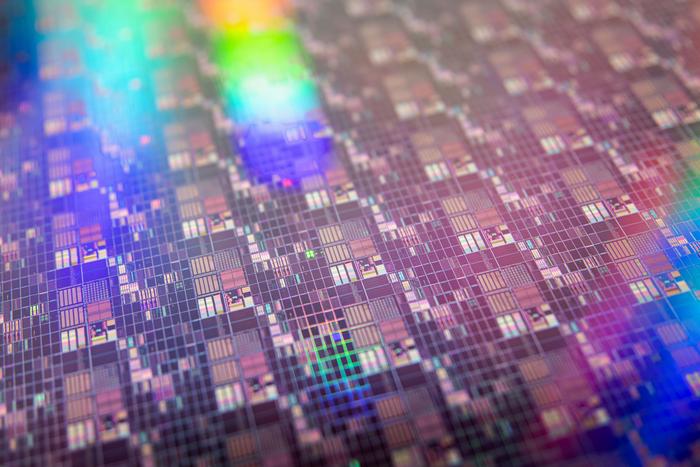 Printed circuit designs on a commerically-made silicon wafer