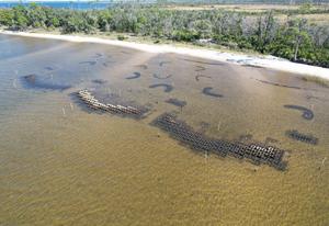 Air view of reef
