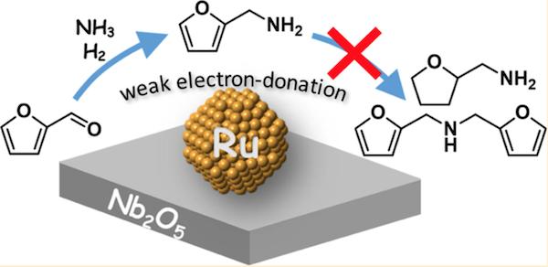 Illustration of the Ru/Nb<sub>2</sub>O<sub>5</sub> catalyst