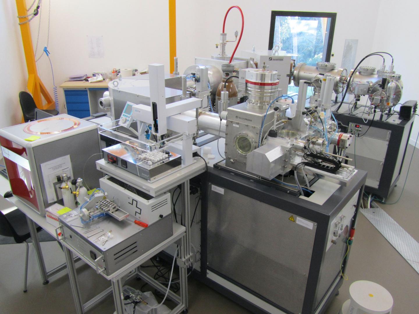 A typical accelerator mass spectrometer used to measure radiocarbon in ancient samples