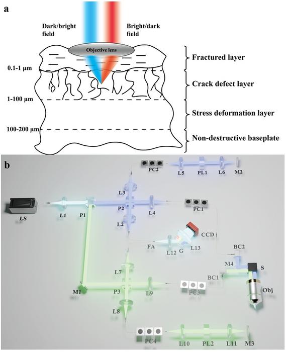 Figure 1 | Off-axis BADF-OCT synchronous imaging detection principle and optical path diagram.