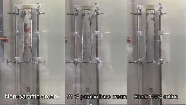 A Film Showing How Quickly Emollient Residue Catches Fire