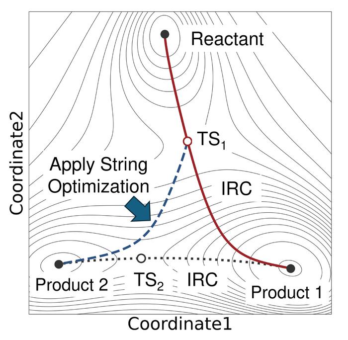 A schematic picture of chemical reactions including hidden pathways