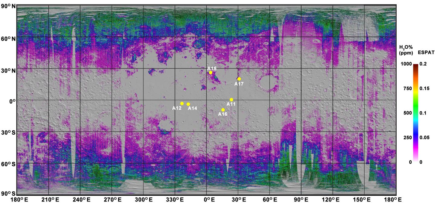 Lunar Water Map