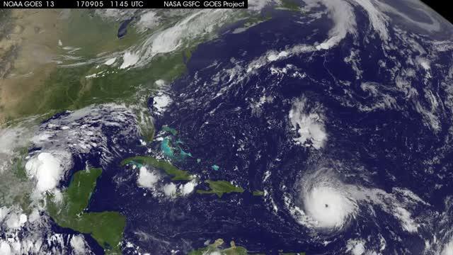 Satellite Animation Sees Hurricanes Katia, Irma and Jose