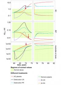 Simulation of Different Types of Treatment for Subjects with Alzheimer Disease