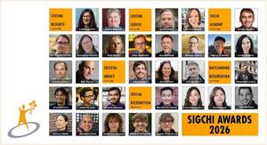 [Figure 1] List of Winners of the SIGCHI AWARDS 2026